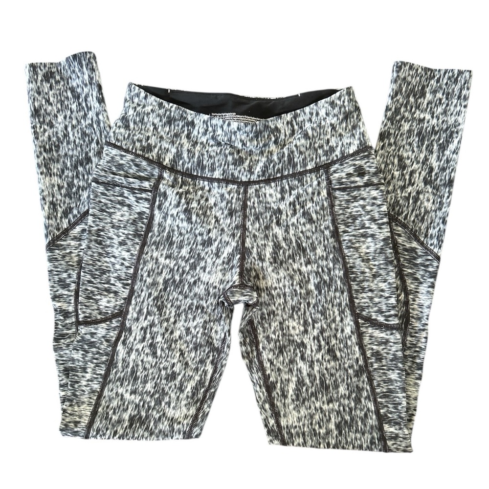 Victoria Secret Sport Black and White Patterned Leggings, XS